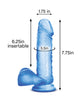Bild in den Galerie-Viewer laden, Blush B Yours Sweet N Hard 2 Dildo With Suction Cup Blue