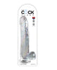 Ladda bilden i Galleri Viewer, King Cock Clear 11" Cock w/Balls - Clear