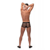 Załaduj obraz do przeglądarki galerii, Cock Pit Fishnet Mini Cock Ring Short Black XL Adjustable
