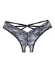 Cargue la imagen en el visor de la galería, Adore Crush Lace Open Panty Black O/S