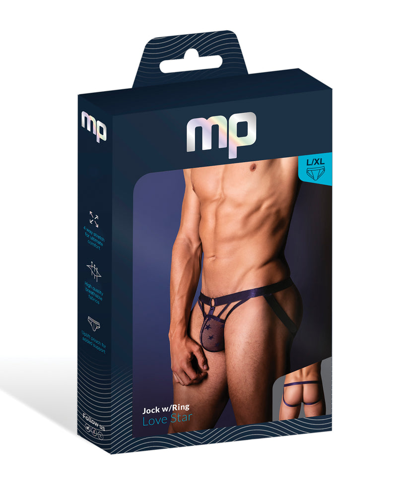 Indlæs billede i gallerifremviser, Love Star Jock w/Ring - Purple L/XL
