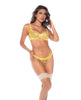 Load image into Gallery viewer, Sunlit Bliss Underwire Bralette w/Thong 2 pc Set - Yellow S/M