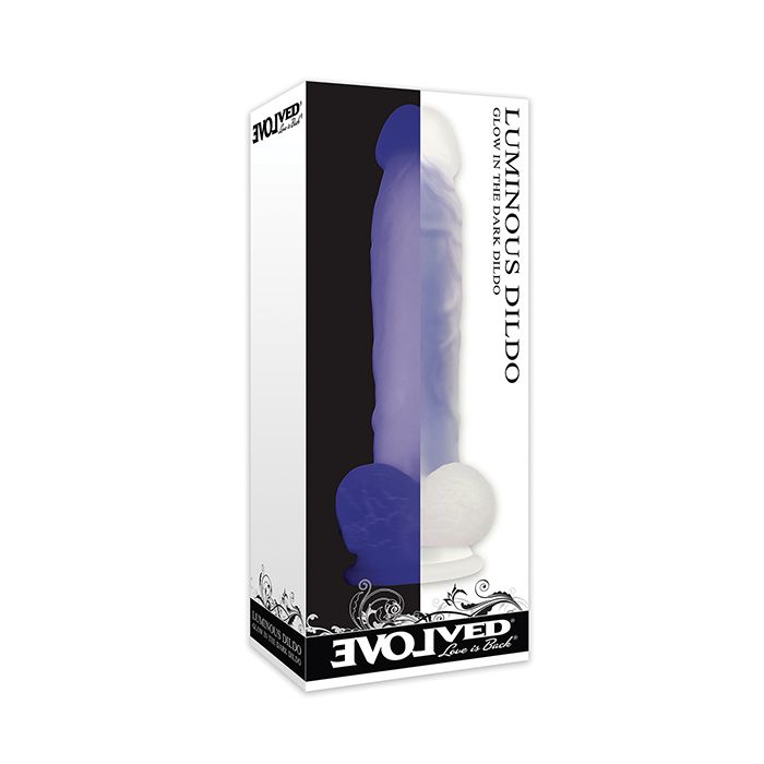 Cargue la imagen en el visor de la galería, Evolved Luminous Dildo Non Vibrating - Purple