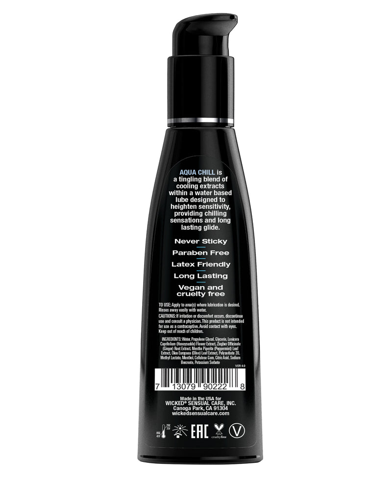 Indlæs billede i gallerifremviser, Wicked Sensual Care Aqua Chill Vandbaseret Kølende Glidecreme - 4 oz