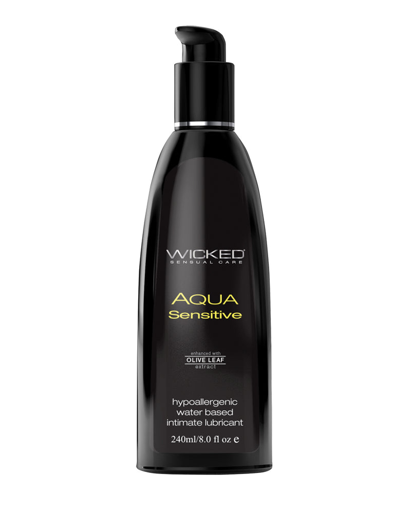 Cargue la imagen en el visor de la galería, Wicked Sensual Care Lubricante Hipoalergénico Sensible al Agua a Base de Agua - 8 oz Sin Fragancia