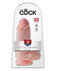 Cargue la imagen en el visor de la galería, King Cock 9 Inch Chubby Realistic Flesh Dildo For Pleasure