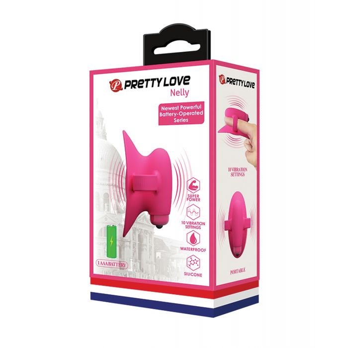 Load image into Gallery viewer, Pretty Love Nelly Finger Battery Vibe - Pink