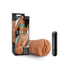 Cargue la imagen en el visor de la galería, Blush M For Men Sofia Stroker With Vibrating Bullet Mocha TPE