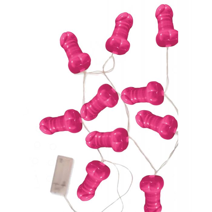 Bild in den Galerie-Viewer laden, Light Up Pink Pecker String Party Lights