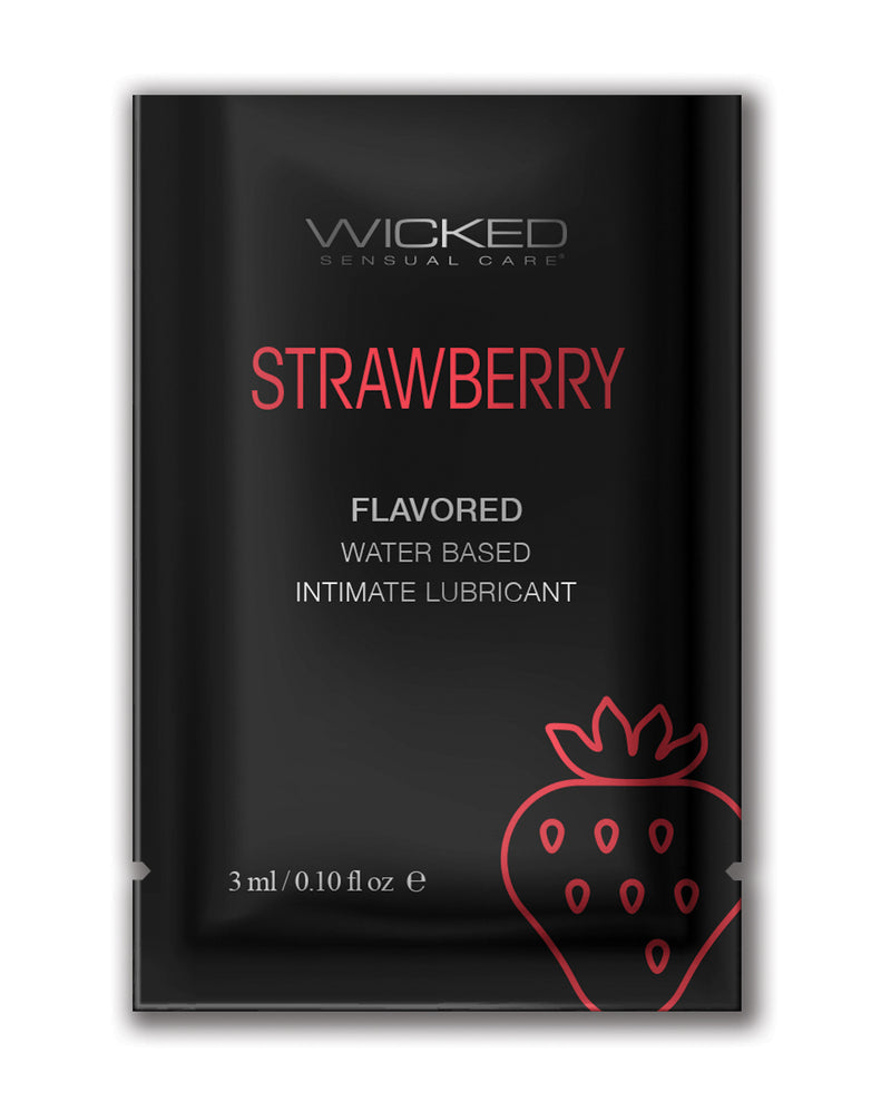 Charger l'image dans la visionneuse de la galerie, Wicked Sensual Care Waterbased Lubricant - .1 oz Strawberry