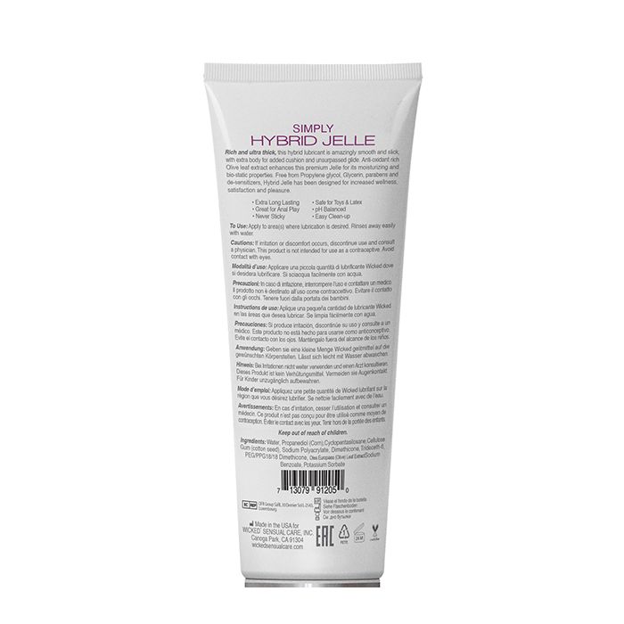 Load image into Gallery viewer, Wicked Sensual Care Simply Hybrid Jelle Lubricant 4 Oz