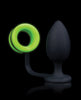 Cargue la imagen en el visor de la galería, Shots Ouch Butt Plug w/Cock Ring - Glow in the Dark