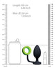 Cargue la imagen en el visor de la galería, Shots Ouch Butt Plug w/Cock Ring - Glow in the Dark