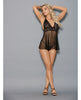 Load image into Gallery viewer, Euphoria Sultry Babydoll Black O/S