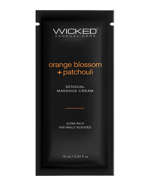 Cargue la imagen en el visor de la galería, Crema de Masaje Naranja en Flor y Pachulí Wicked Sensual Care - 0.34 oz