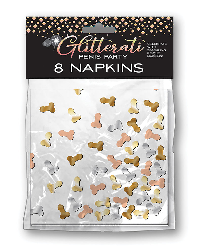 Indlæs billede i gallerifremviser, Glitterati Penis Party Napkins - Pack of 8