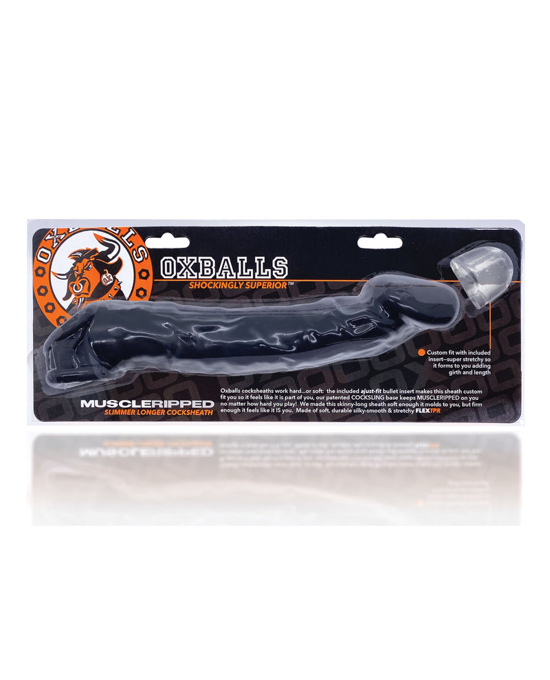 Carica l'immagine nel visualizzatore Galleria, Oxballs Muscle Ripped Cocksheath - Black