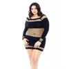 Ladda bilden i Galleri Viewer, Nothing to Hide Nylon & Diamond Net Chemise Black QN