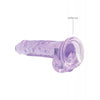 Cargue la imagen en el visor de la galería, Shots RealRock Realistic Crystal Clear 7" Dildo w/Balls - Purple