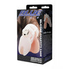 Φόρτωση εικόνας στο πρόγραμμα προβολής Gallery, Blue Line Silicone Chastity Cage - White