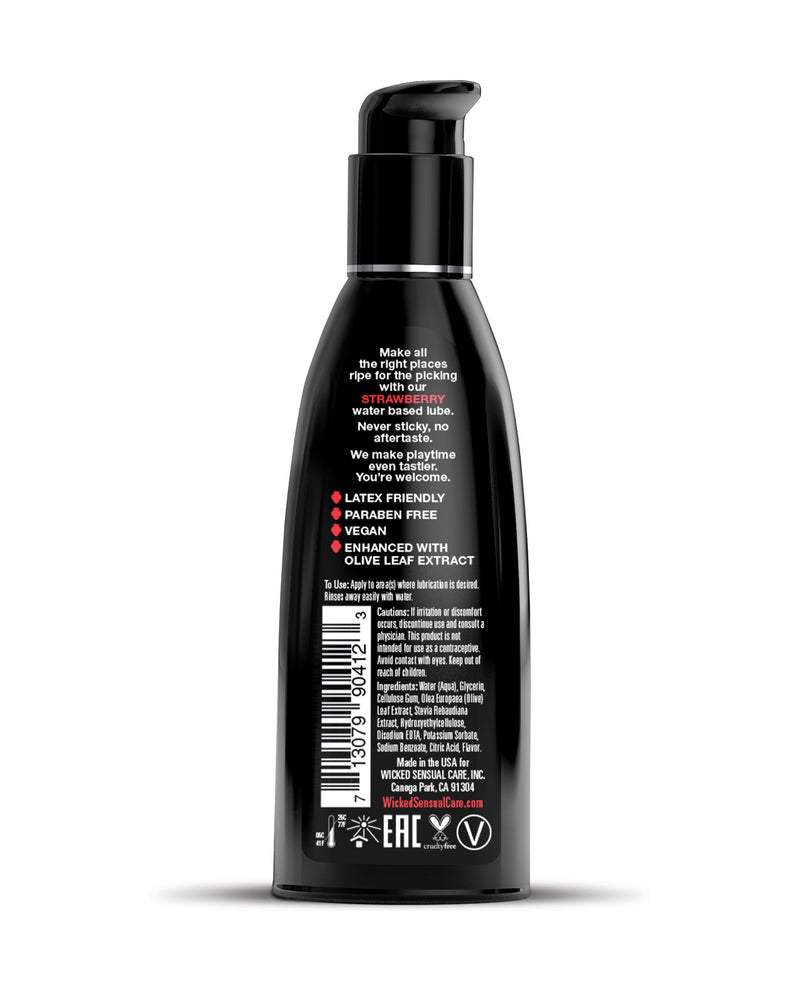 Carica l'immagine nel visualizzatore Galleria, Wicked Sensual Care Water Based Lubricant Strawberry Flavor 2 Oz