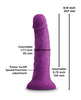 Afbeelding laden in Galerijviewer, Colours Pleasures 7" Vibrating Dong - Purple