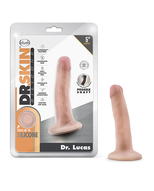 Afbeelding laden in Galerijviewer, Blush Dr. Skin Silicone Dr. Lucas 5.5 Inch Dildo Vanilla