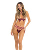 Φόρτωση εικόνας στο πρόγραμμα προβολής Gallery, Rene Rofe I Like it Rough Harness & Strappy G-String Burgundy M/L