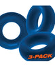 Load image into Gallery viewer, Oxballs Fat Willy 3 Pack Jumbo Cock Rings - Space Blue