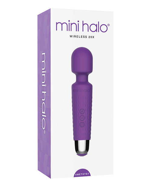 Charger l'image dans la visionneuse de la galerie, Mini Halo Wireless 20x Wand Amethyst Massage Wand By Voodoo Toys