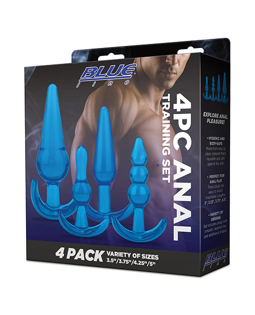Ladda bilden i Galleri Viewer, Blue Line C & B 4 pc Anal Training Set - Jelly Blue