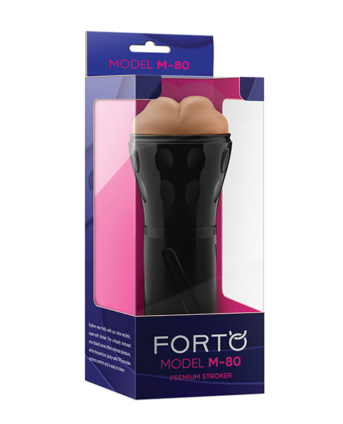Carica l'immagine nel visualizzatore Galleria, Forto Model M-80 Hard-Side Mouth Masturbator - Tan