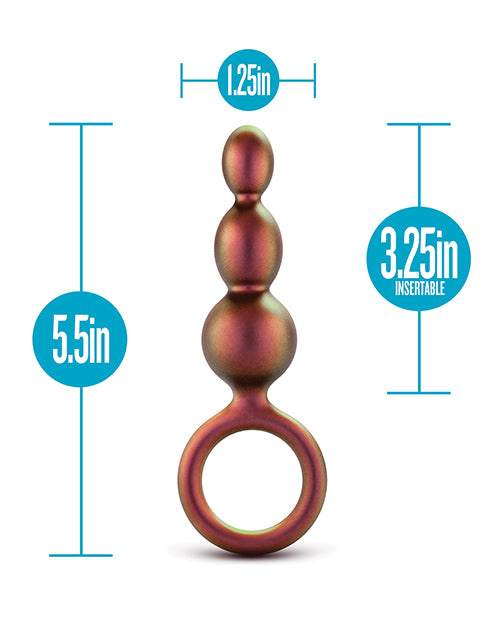 Load image into Gallery viewer, Blush Anal Adventures Matrix Beaded Loop Plug - Copper