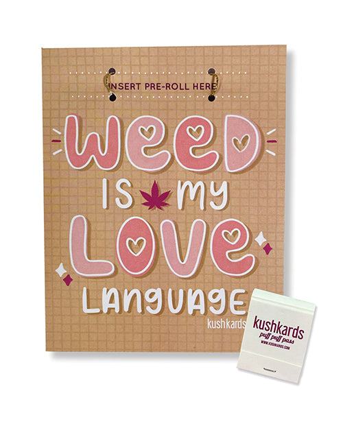 Ladda bilden i Galleri Viewer, Weed Is My Love Language Greeting Card w/Matchbook