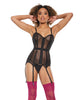 Bild in den Galerie-Viewer laden, Powernet Fully Boned Corset w/Lace-Up Back Black MD