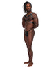 Carregar imagem no visualizador da Galeria, Leather Gemini Double Ring Harness Black O/S