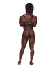 Carregar imagem no visualizador da Galeria, Leather Gemini Double Ring Harness Black O/S