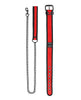 Load image into Gallery viewer, Shots Ouch Puppy Play Puppy Collar w/Leash - Red