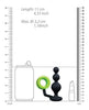 Cargue la imagen en el visor de la galería, Shots Ouch Beads Butt Plug w/Cock Ring - Glow in the Dark