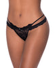 Ladda bilden i Galleri Viewer, Ooh La Lace Cross Strap Split Crotch Tanga Panty Black L/XL