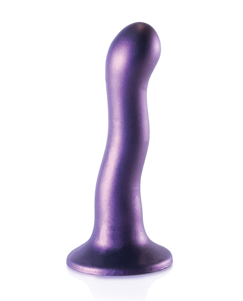Indlæs billede i gallerifremviser, Shots Ouch 7" Curvy G-Spot Dildo - Metallic Purple