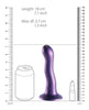 Indlæs billede i gallerifremviser, Shots Ouch 7" Curvy G-Spot Dildo - Metallic Purple
