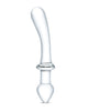 Lataa kuva gallerian katseluohjelmaan, Glas 9" Classic Curved Dual Ended Dildo - Clear
