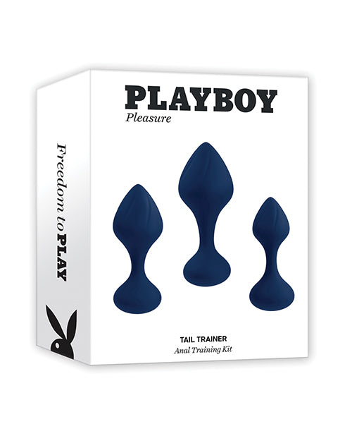 Încărcați imaginea în vizualizatorul Galerie, Kit de antrenament anal Playboy Pleasure Tail Trainer - Navy