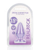 Cargue la imagen en el visor de la galería, Shots RealRock Crystal Clear 3.5" Anal Plug - Purple