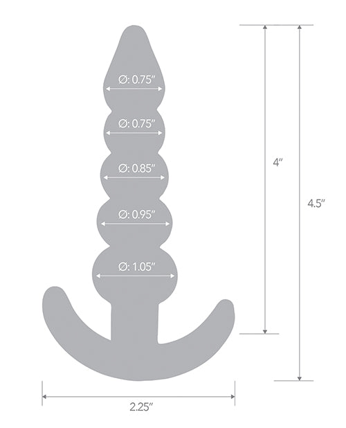 Afbeelding laden in Galerijviewer, Blue Line C & B 4.5" Beaded Plug - Jelly Blue Medium