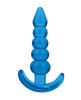Afbeelding laden in Galerijviewer, Blue Line C & B 4.5" Beaded Plug - Jelly Blue Medium