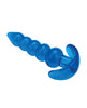 Afbeelding laden in Galerijviewer, Blue Line C & B 4.5" Beaded Plug - Jelly Blue Medium