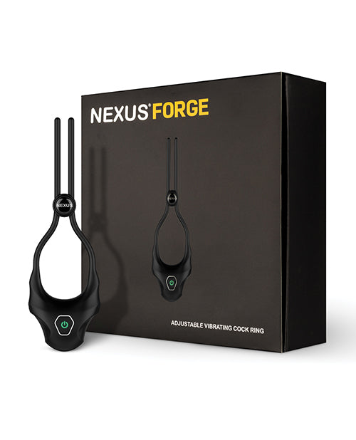 Indlæs billede i gallerifremviser, Nexus Forge Single Lasso Vibrating Cock Ring - Black
