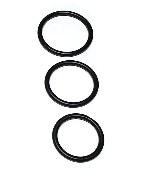 Charger l'image dans la visionneuse de la galerie, Spartacus Seamless Stainless Steel C-Ring - Black Pack of 3
